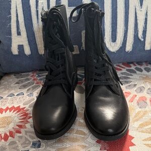 Lucky Brand Black Combat Boots